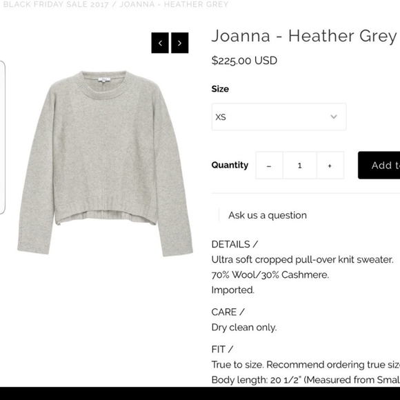 Rails Sweaters - RAILS Joanna Heather Grey Sweater Sz Large
